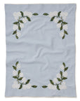 Hydrangea Embroidered Tea Towel