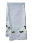 Hydrangea Embroidered Tea Towel