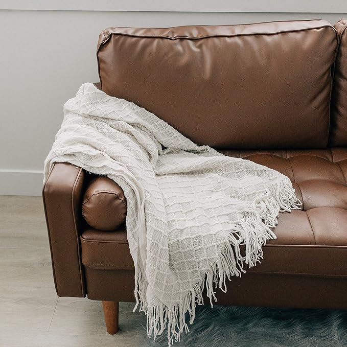 Beige Throw Blanket