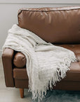 Beige Throw Blanket