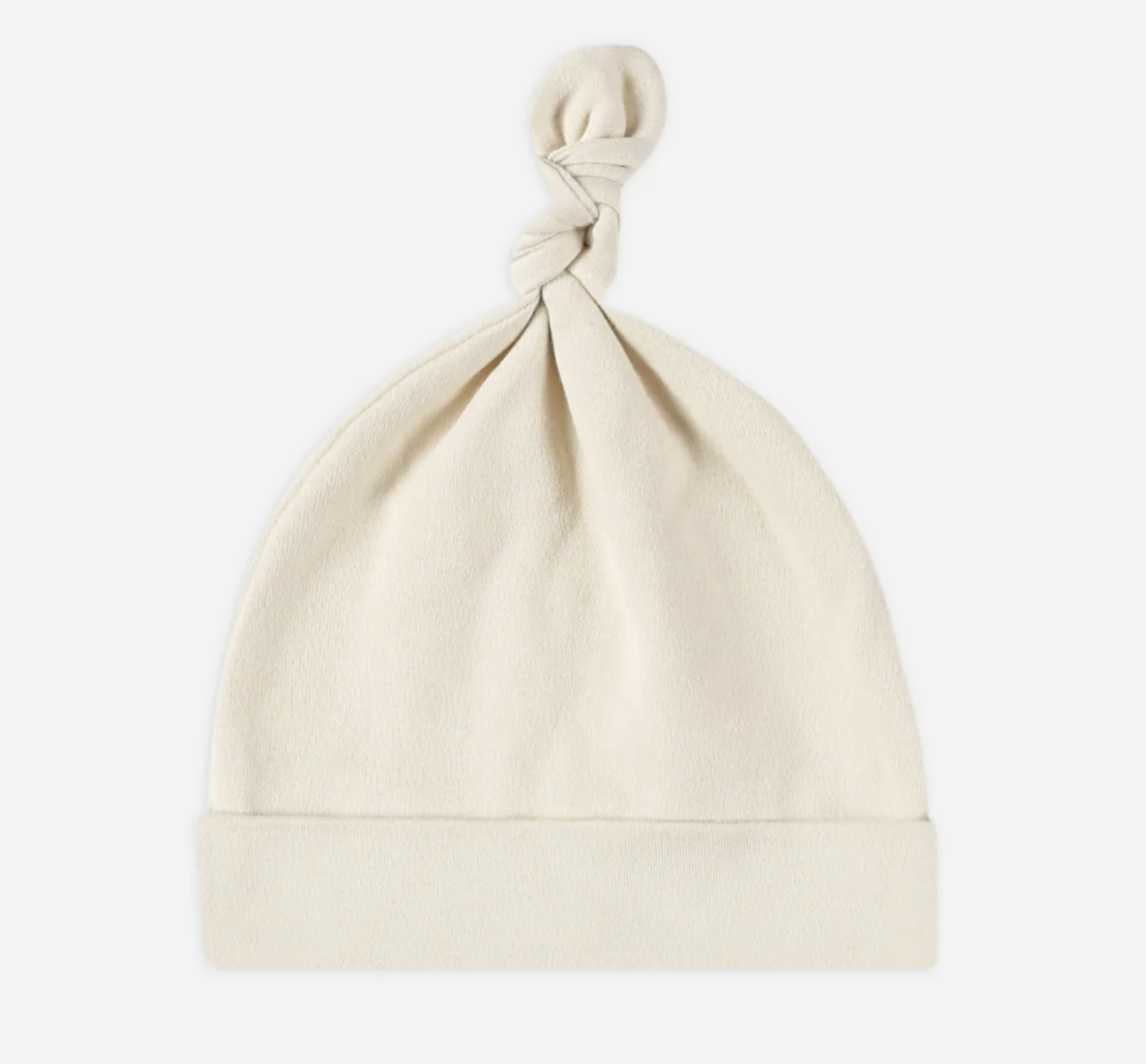 Knotted Baby Hat || Natural