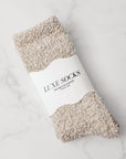 Beige Lux Cozy Woman Socks