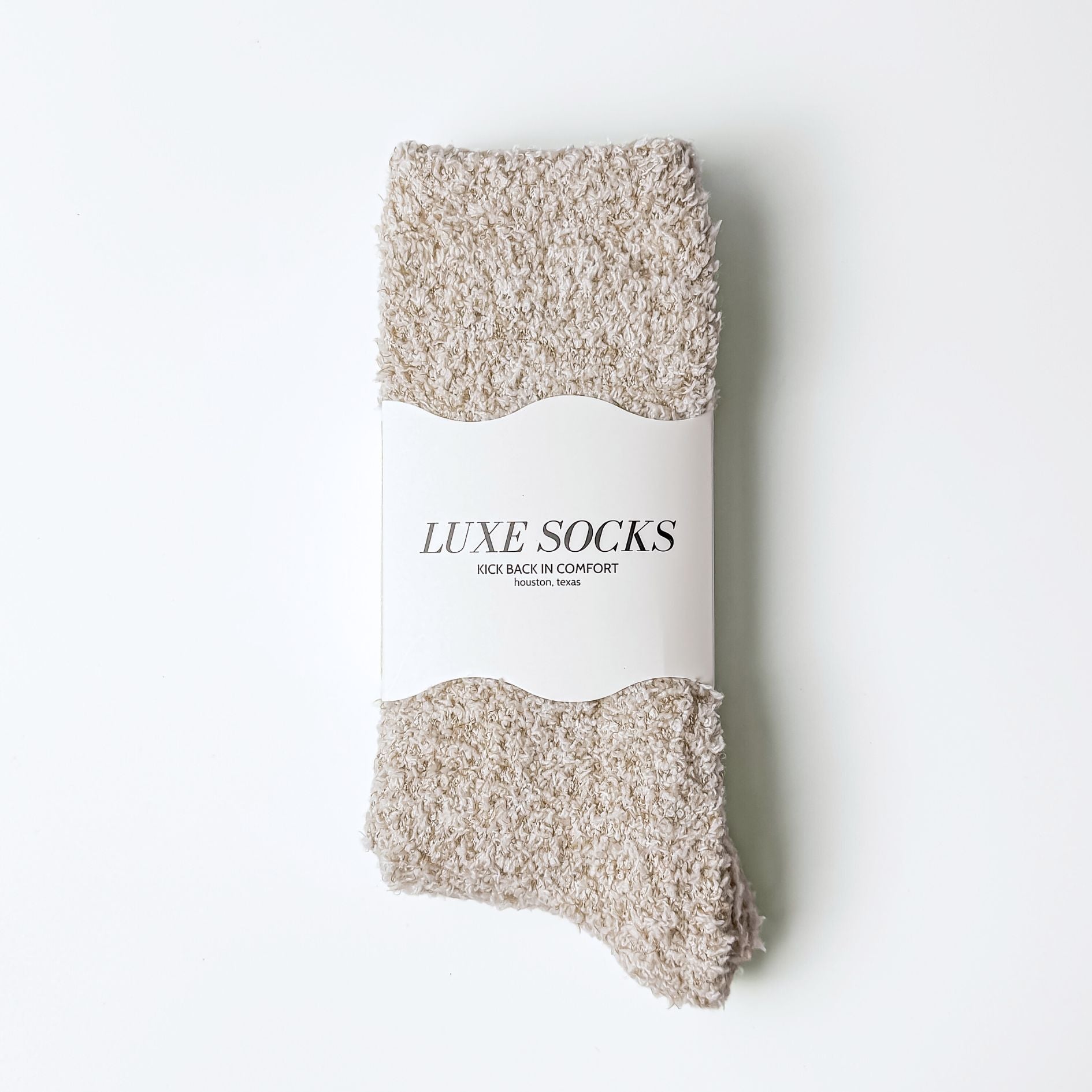 Beige Lux Cozy Woman Socks