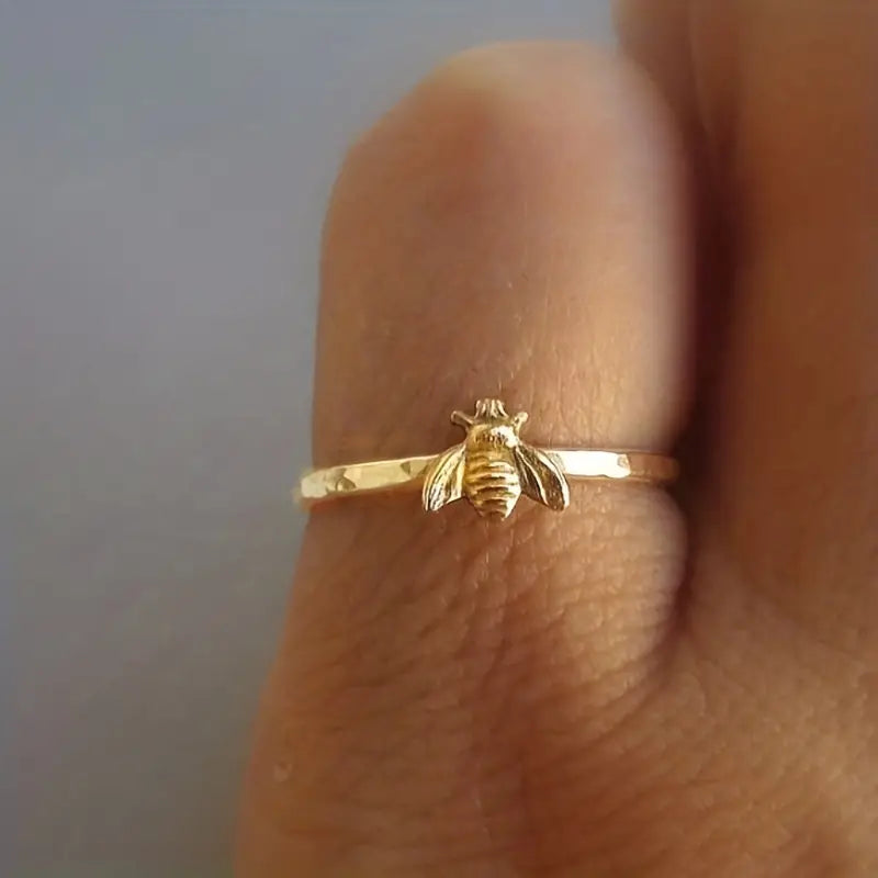 Gold Bee Minimalist Ring