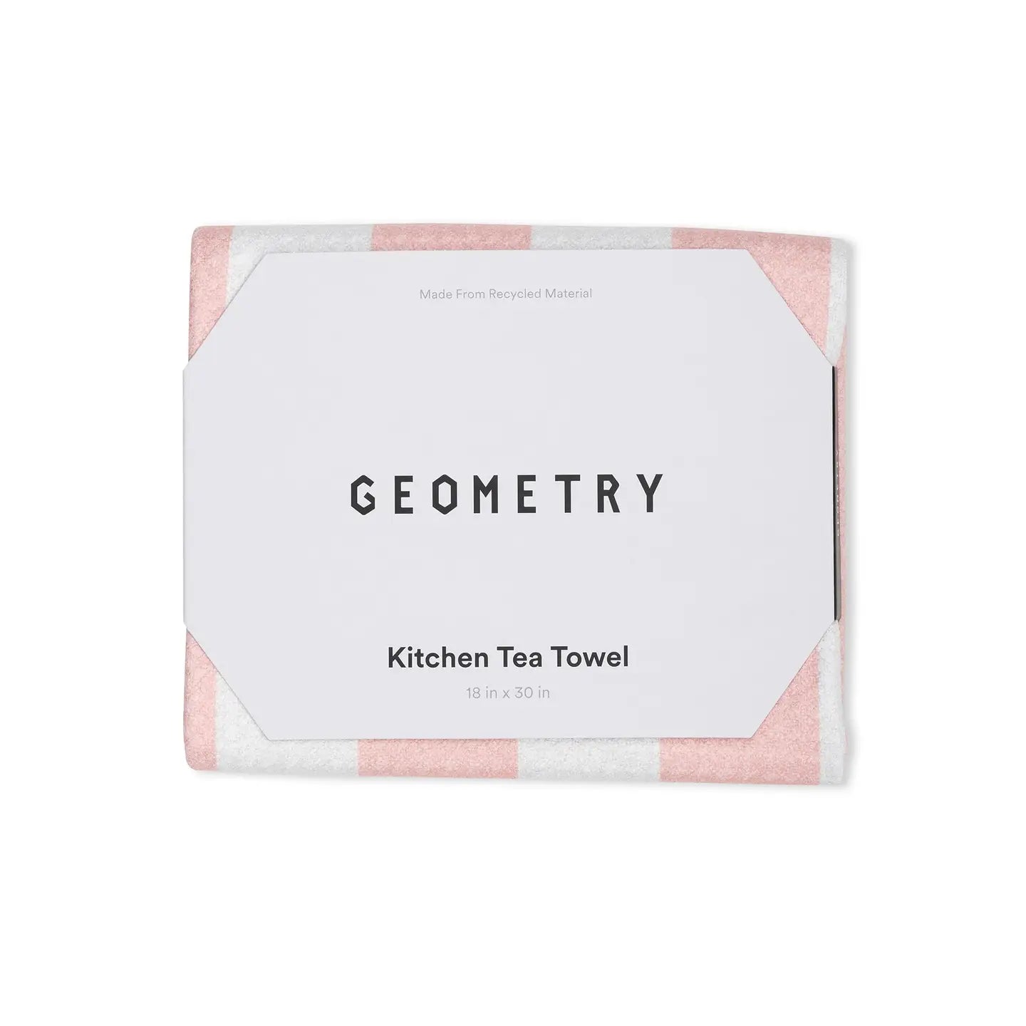 Summer Stripe Pink Tea Towel