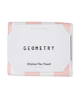 Summer Stripe Pink Tea Towel