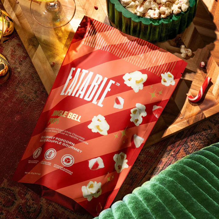 Jingle Bell White Chocolate Popcorn