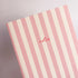 Pink Striped Notebook with Contrast Color