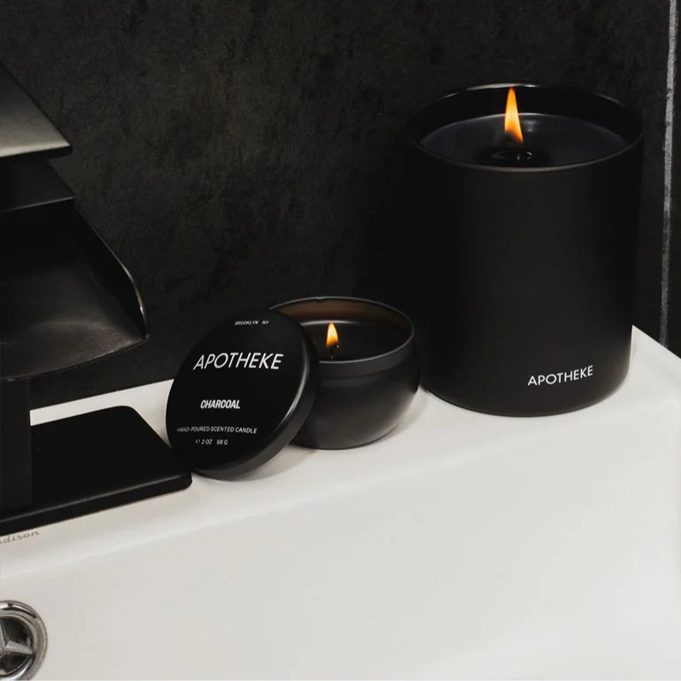 Charcoal Mini Tin Candle