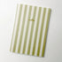 Olive Striped Notebook with Contrast Color