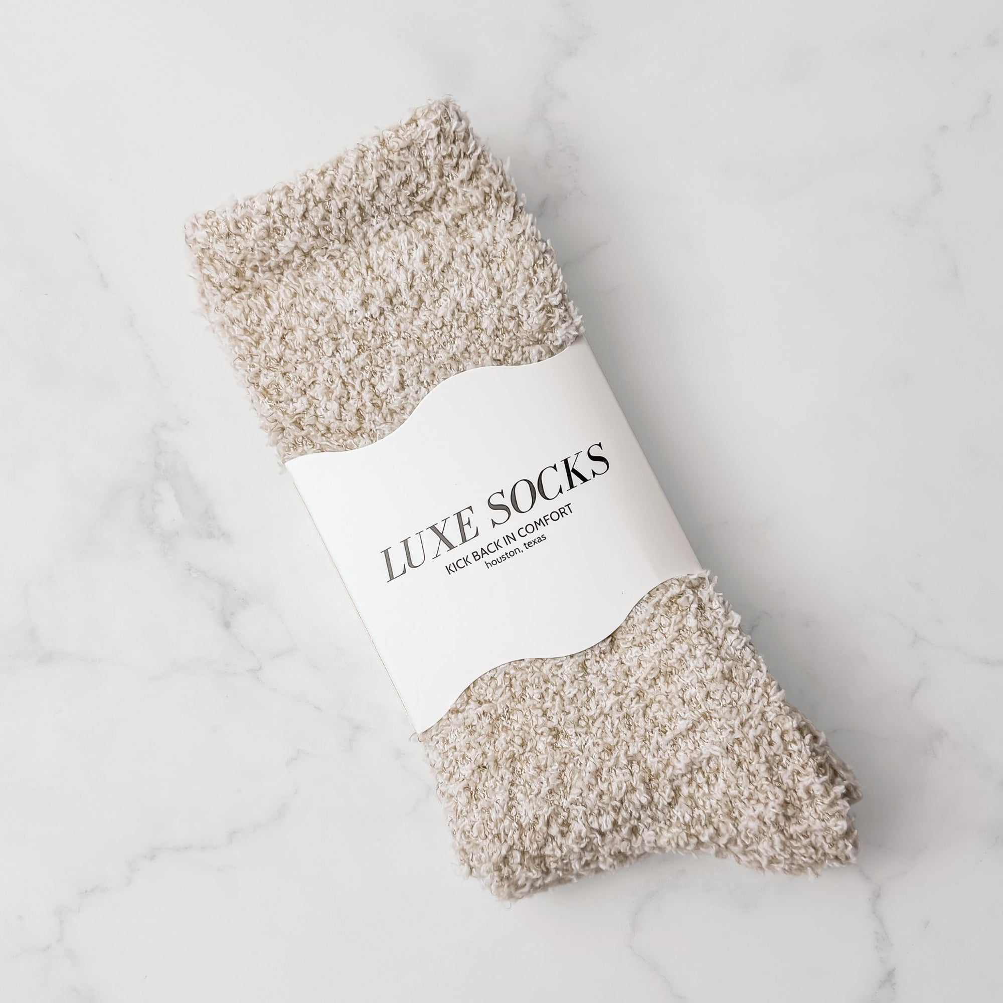 Beige Lux Cozy Woman Socks