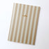 Brown Striped Notebook with Contrast Color
