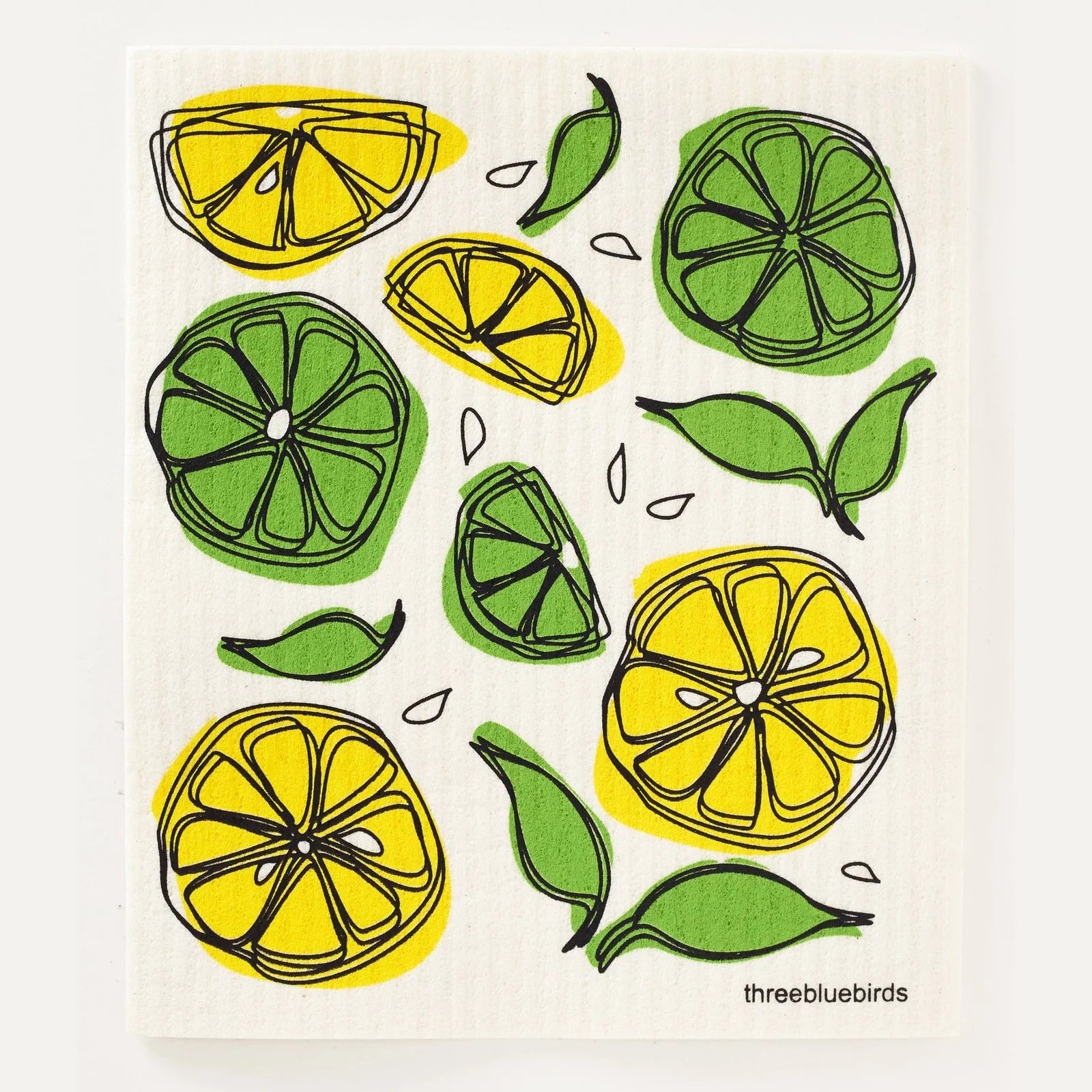 Lemons Swedish Dishcloth