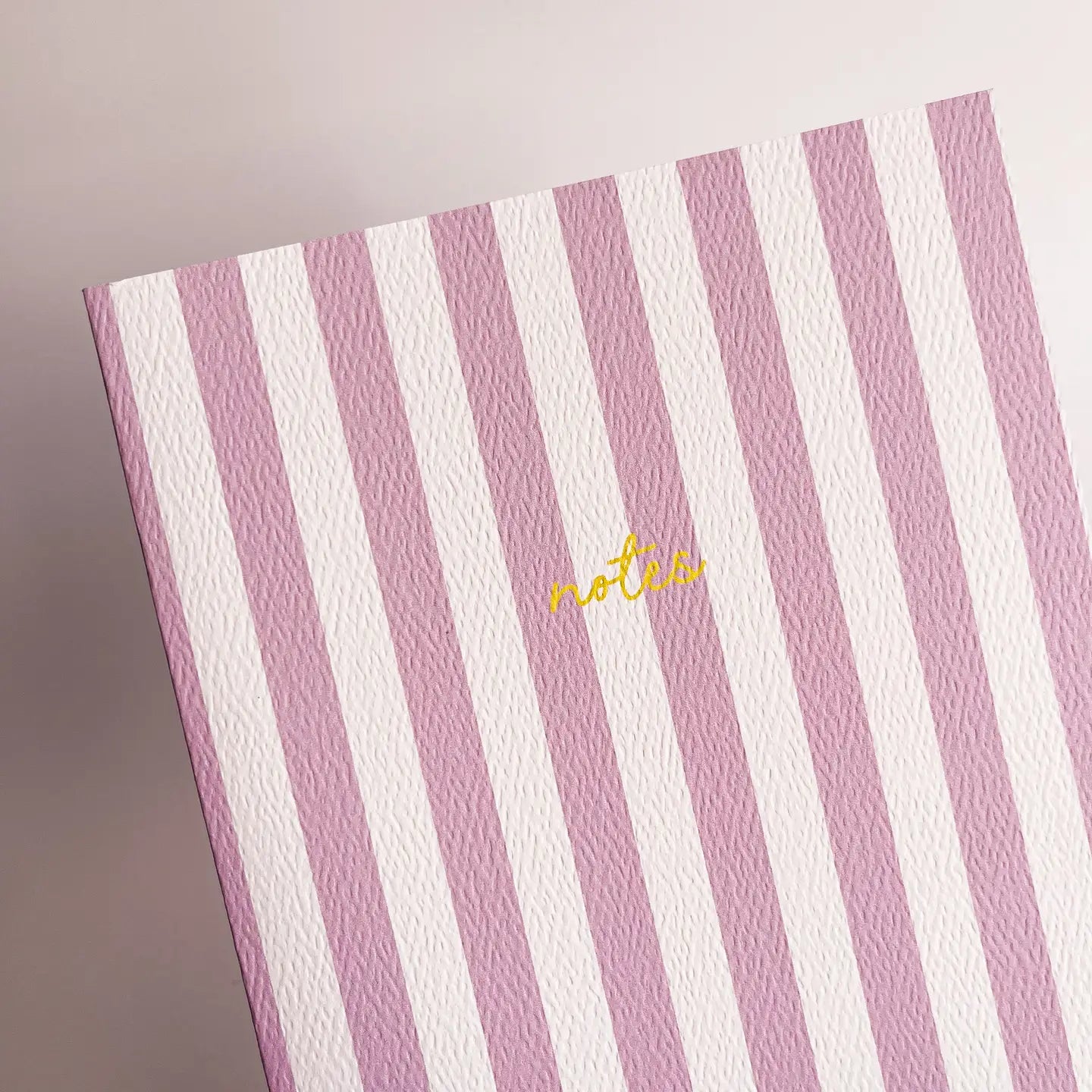 Purple Striped Notebook with Contrast Color
