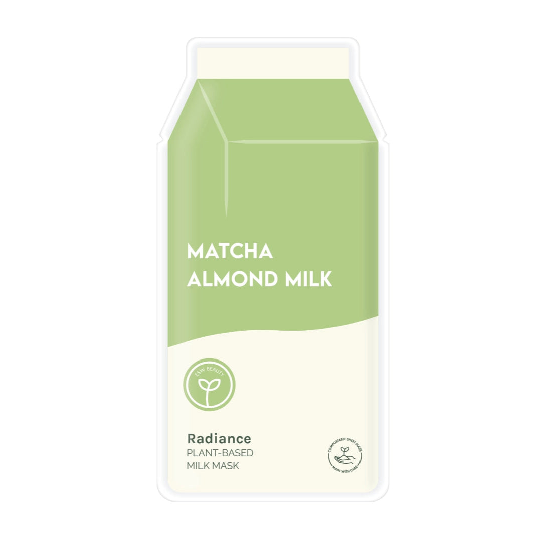 Matcha Almond Milk Plant-Based Milk Mask