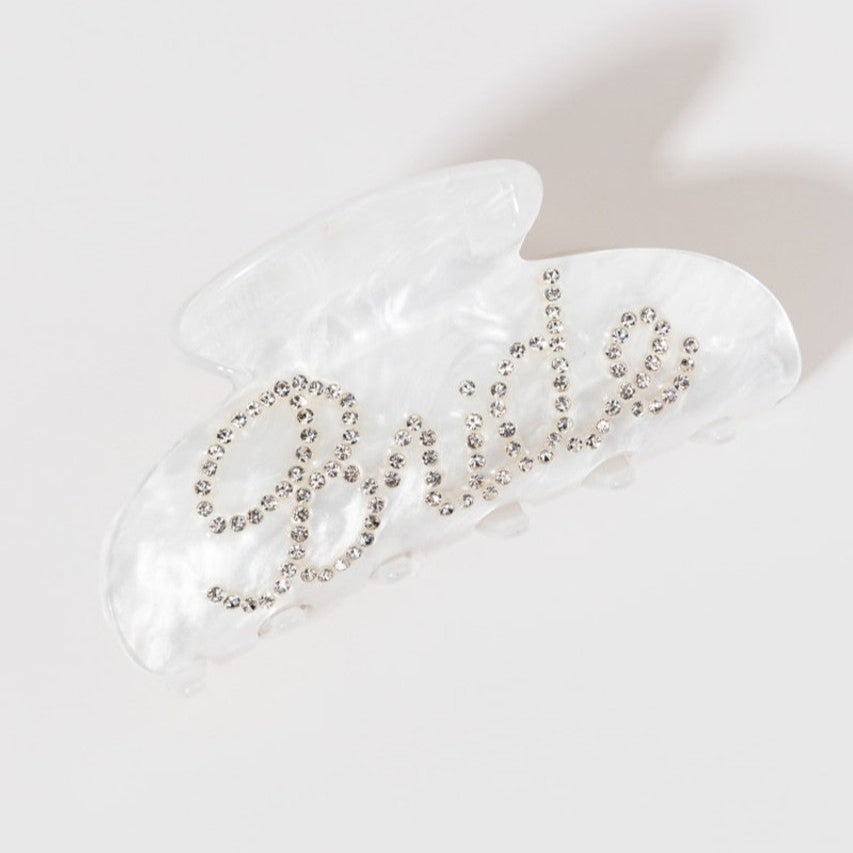 Bride Acrylic Hair Claw