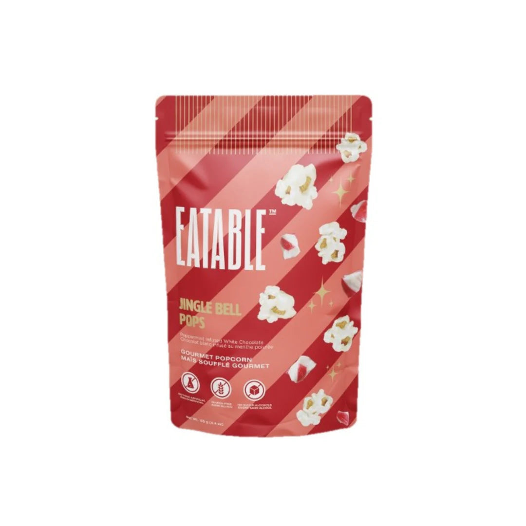 Jingle Bell White Chocolate Popcorn