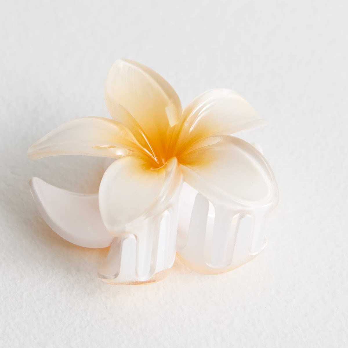 Yellow Maui flower Hair Clips