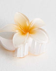 Yellow Maui flower Hair Clips