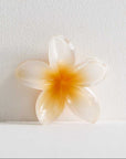 Yellow Maui flower Hair Clips